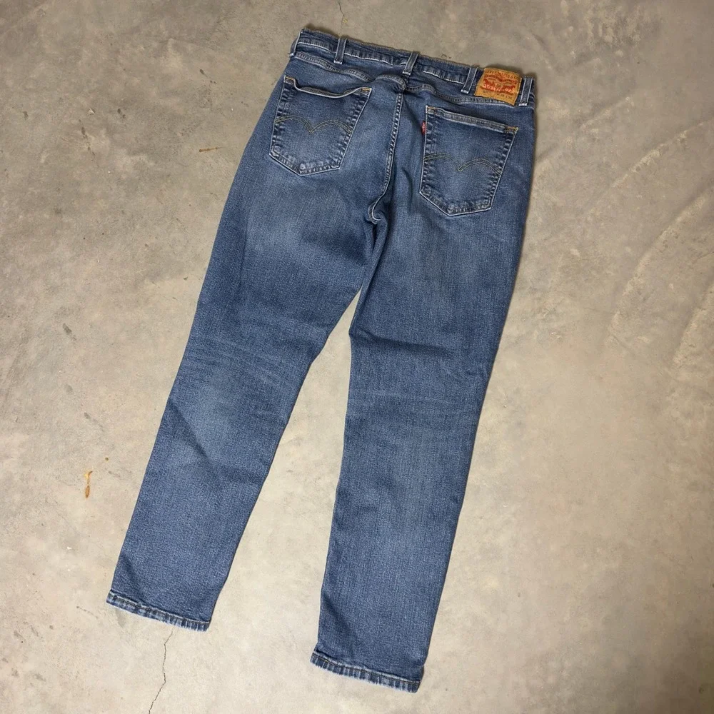 Levi's 511 Slim Fit Jeans Mens 38x32 Blue Denim Stretch Casual‎ Streetwear Baggy